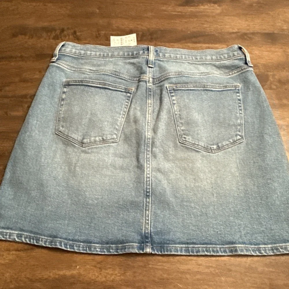 NWT JCrew Womens Blue Jeans Denim Stretch Mini Skirt 12 J.Crew